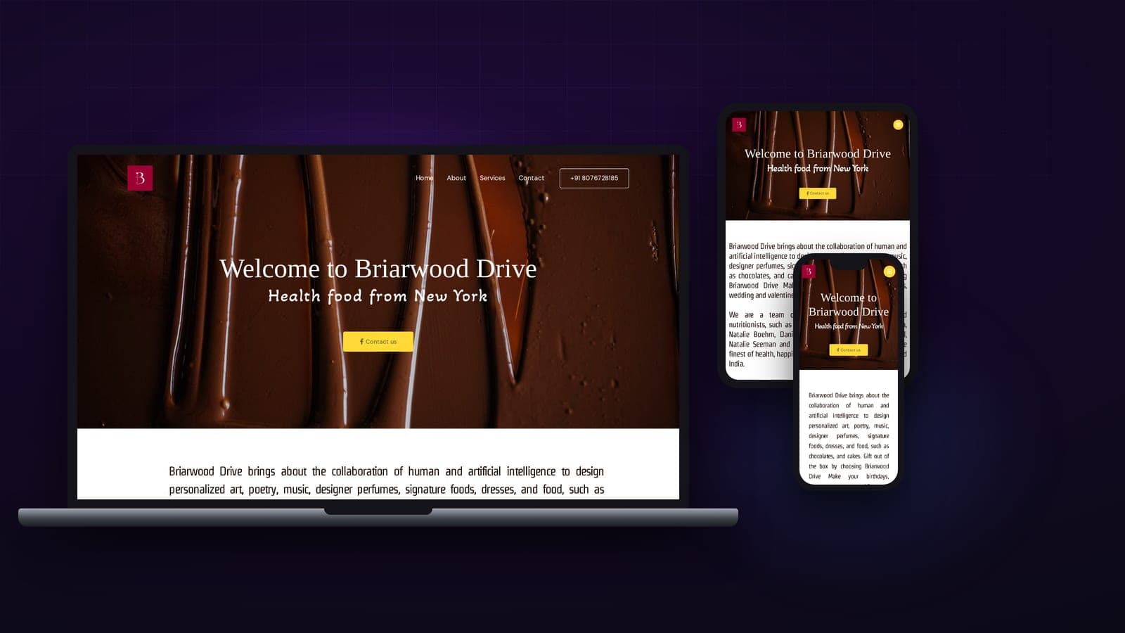 Briarwood Drive — website built by WeYug
