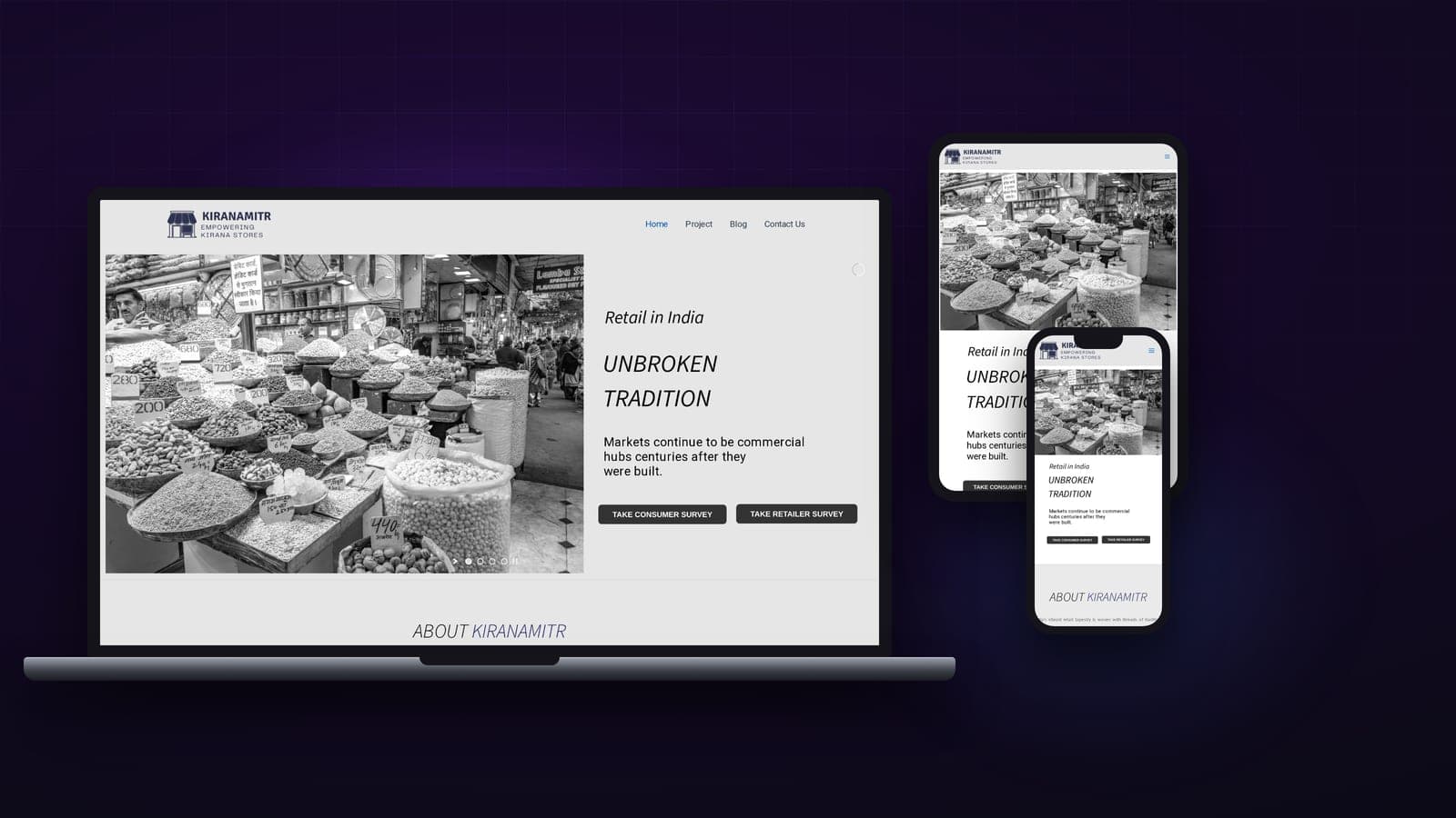 KiranaMitr — website built by WeYug