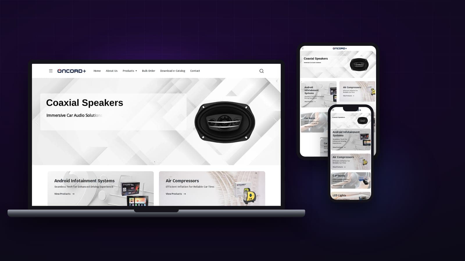 Oncord+ — website built by WeYug